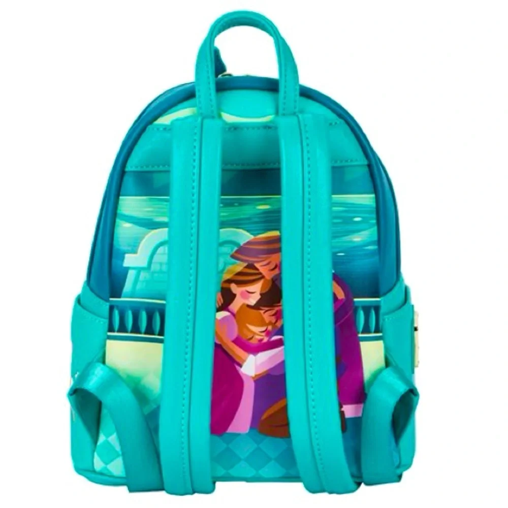 Set of 2-Glow Disney Princess Rapunzel Castle Lanterns Backpack and Wallet